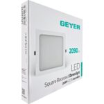 PL LED τετράγωνο 24W 4000K 2090lm 200x200mm - Image 2