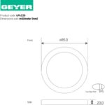 PL LED 3W 4000K 180lm Φ70mm - Image 2
