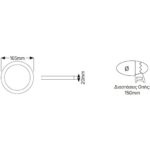 PL LED 12W 3000K 900lm Φ150mm - Image 2