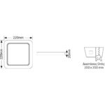 PL LED τετράγωνο 18W 3000K 1550lm 200x200mm - Image 2