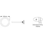 PL LED 9W 3000K 650lm Φ130mm - Image 2