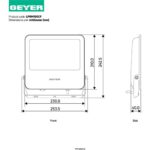 Προβολέας LED FUTUR 100W 4000K 13500lm IP65 μαύρος - Image 2
