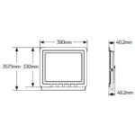 Προβολέας LED 200W 3000K 17000lm IP65 μαύρος - Image 2