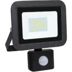 Προβολέας LED 20W 3000K 1600lm IP44 με ανιχνευτή κίνησης μαύρος - Image 2
