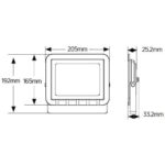 Προβολέας LED 50W 4000K 4250lm IP65 μαύρος - Image 2