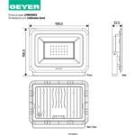 Προβολέας LED 50W 4000K 4000lm IP65 μαύρος - Image 3
