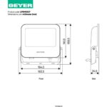 Προβολέας LED FUTUR 50W 4000K 6750lm IP65 μαύρος - Image 5