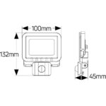 Προβολέας LED 20W 4000K 1600lm IP65 λευκός - Image 3