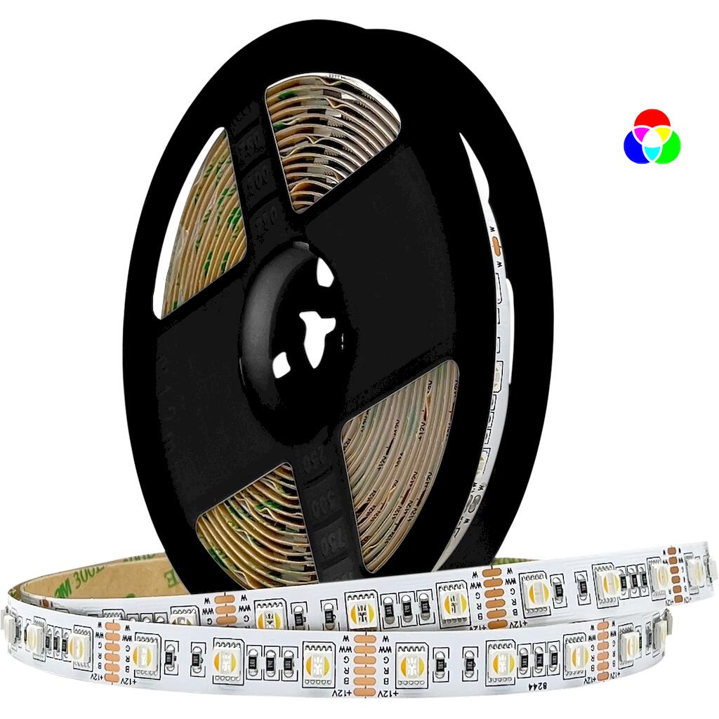 LSKIT144WRGBW20_0 KIT Ταινίας LED 14,4W 12V WRGBW IP20 2m + Αντάπτορας με διακόπτη + Χειριστήριο SP645E - Image 1