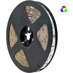 KIT Ταινίας LED 7W 12V RGB IP20 5m + Αντάπτορας με διακόπτη + Χειριστήριο IR 24Key - Image 3