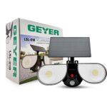 LED Ηλιακό Φωτιστικό Τοίχου Owl 8W 6500Κ 800lm IP65 μαύρος - Image 3
