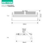 LED Προβολέας Vario II 450W 5000K 65250lm IP65 - Image 2