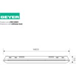 Φωτιστικό LED 55W 4000K 7150lm 1.5m 3h Emergency IP65 IK08 - Image 2