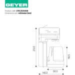 Φωτιστικό ράγας LED 25W 4000K 2520lm 36° μαύρο - Image 2