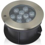 Φωτιστικό LED δαπέδου 9W 3000K 540lm IP68 Φ140mm