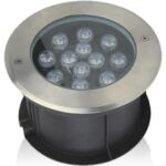 Φωτιστικό LED δαπέδου 12W 3000K 720lm IP68 Φ175mm