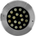 Φωτιστικό LED δαπέδου 18W 3000K 1000lm IP68 Φ175mm