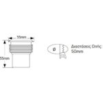 Φωτιστικό LED δαπέδου 1W 3000K 60lm IP68 Φ50mm - Image 2