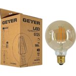 Λάμπα LED Vintage G125 6W E27 2000K 500lm dim - Image 3