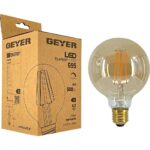 Λάμπα LED Vintage G95 6W E27 2000K 500lm dim - Image 3