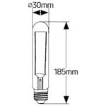 Λάμπα LED Vintage T30 6W E27 2000K 500lm dim 185mm - Image 2