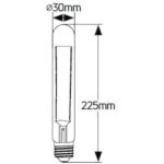 Λάμπα LED Vintage T30 6W E27 2000K 500lm dim 225mm - Image 2