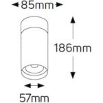 LED spot 25W 4000K 2350lm 36° IP40 μαύρο - Image 2