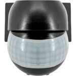 Επίτοιχος ανιχνευτής κίνησης IR 180° 12m IP44 μαύρος