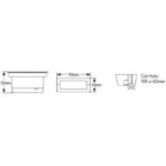 Απλίκα LED  3W 3000K 180lm 105x40 IP65 - Image 2