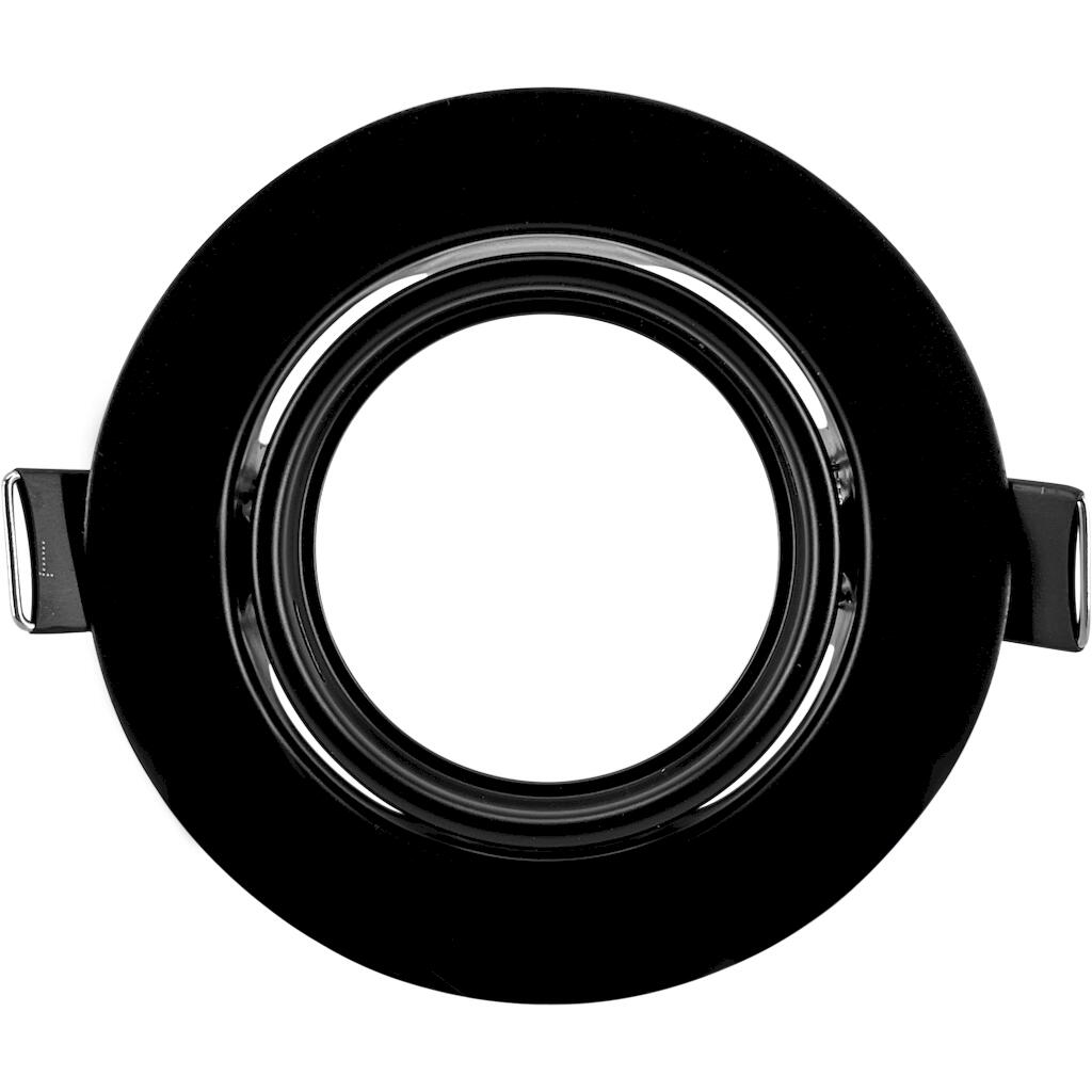 SP78MBL_0 Ρυθμιζόμενο στρογγυλό σποτ GU10 μαύρο matt - Image 1
