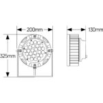 Φωτιστικό LED δαπέδου 81W 3000K 5670lm IP65 250mm - Image 2