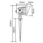 Φωτιστικό LED κήπου με καρφί 7W 3000Κ 420lm IP68 - Image 2
