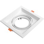 Τετράγωνο spot AR111 185Χ185 λευκό