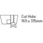 Τετράγωνο spot 2xAR111 185Χ335 μαύρο - Image 2