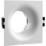 Τετράγωνο spot GU10 PC λευκό 86x40mm