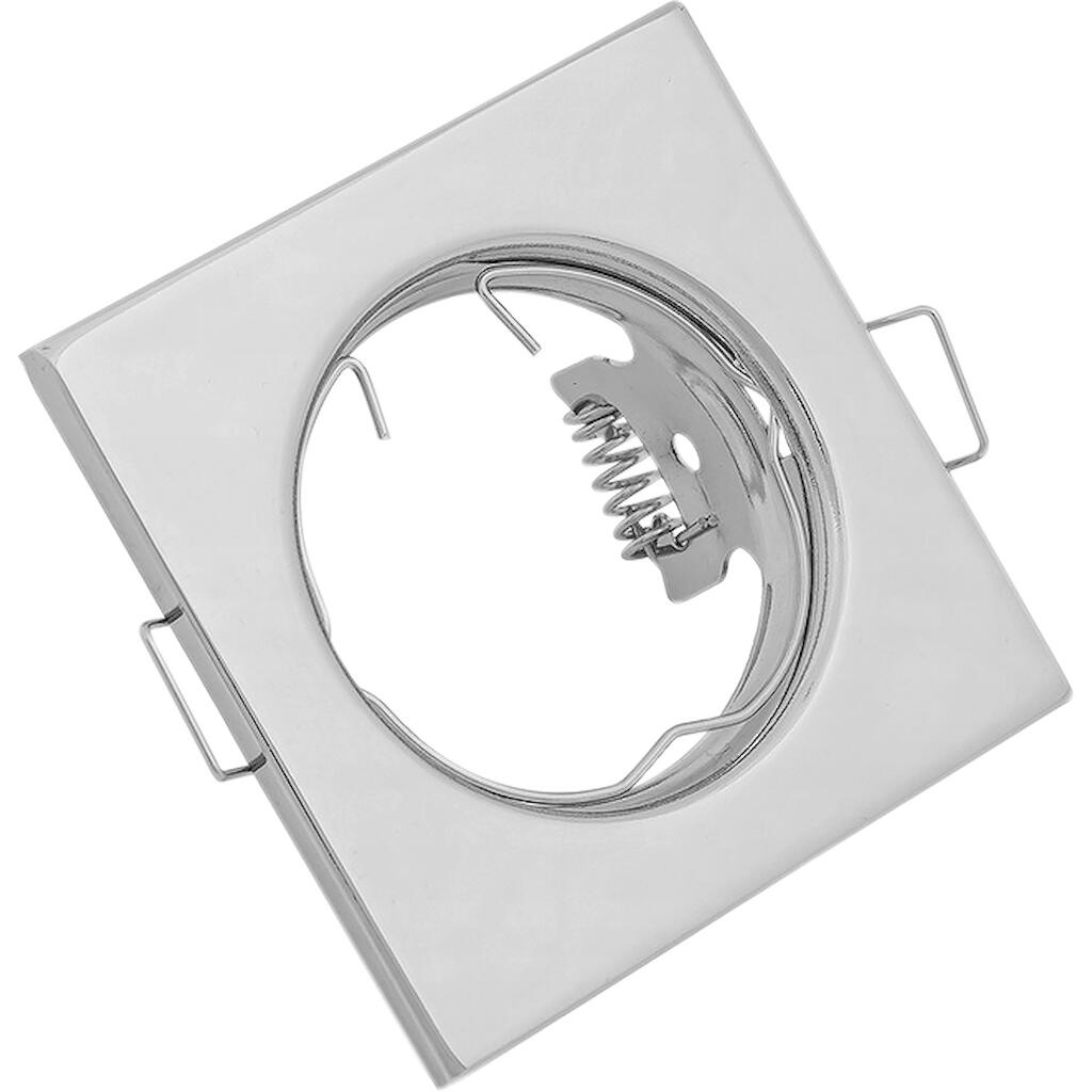SPS60W_0 Τετράγωνο spot GU10 λευκό - Image 1