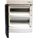 Πίνακας χωνευτός Άθως 2x12M διάφανη πόρτα IP40 - Image 3