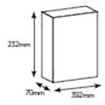 Πίνακας χωνευτός Άθως 2x18M διάφανη πόρτα IP40 - Image 2