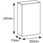 Πίνακας χωνευτός Άθως 3x12M διάφανη πόρτα IP40 - Image 2