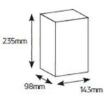 Πίνακας επίτοιxος Αίνος 1x4M διάφανη πόρτα IP40 - Image 2