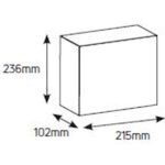 Πίνακας επίτοιxος Αίνος 1x8M διάφανη πόρτα IP40 - Image 2