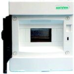 Πίνακας επίτοιxος Αίνος 1x8M διάφανη πόρτα IP40 - Image 3
