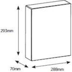 Πίνακας  χωνευτός Vario 2x12M διάφανη πόρτα IP30 - Image 3