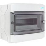 Πίνακας επίτοιxος VW 1x12M διάφανη πόρτα IP65