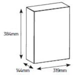 Πίνακας επίτοιxος VW 2x12M διάφανη πόρτα IP65 - Image 2