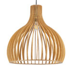 GLOBOSTAR® SCANDINAVIA 01701 Boho Κρεμαστό Φωτιστικό Οροφής με Ντουί 1 x E27 AC 220-240V IP20 - Μπεζ - Μ45 x Π45 x Υ45cm - Image 2