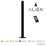 GloboStar® ALIEN-DIVA-BLACK-50-6 ALIEN Design DIVA Μοντέρνο Minimal Nordic Μεταλλικό Φωτιστικό Επιτραπέζιο - Πορτατίφ - Λαμπατέρ Μαύρο LED 8W 800lm με Ασύρματο Χειριστήριο RF & Dimmer IP20 Μπλε Μ3 x Π1.6 x Υ50cm - Image 5