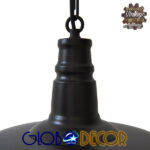 GLOBOSTAR® RAY 01048 Vintage Κρεμαστό Φωτιστικό Οροφής με Ντουί 1 x E27 AC 220-240V IP20 - Μαύρο - Μ46 x Π46 x Υ39cm - Image 6
