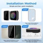 XO SF11 Ασύρματο Κουδούνι Πόρτας EU Standard με RGB Φλας - Image 8