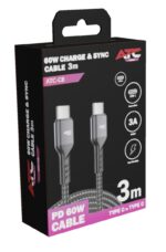 ATC-C8 Καλώδιο Φόρτισης & Συγχρονισμού USB-C σε USB-C 60W 3m - Image 2